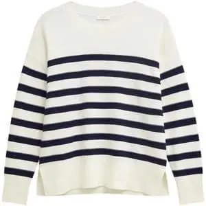 Hobbs Amoura Striped Cotton Jumper